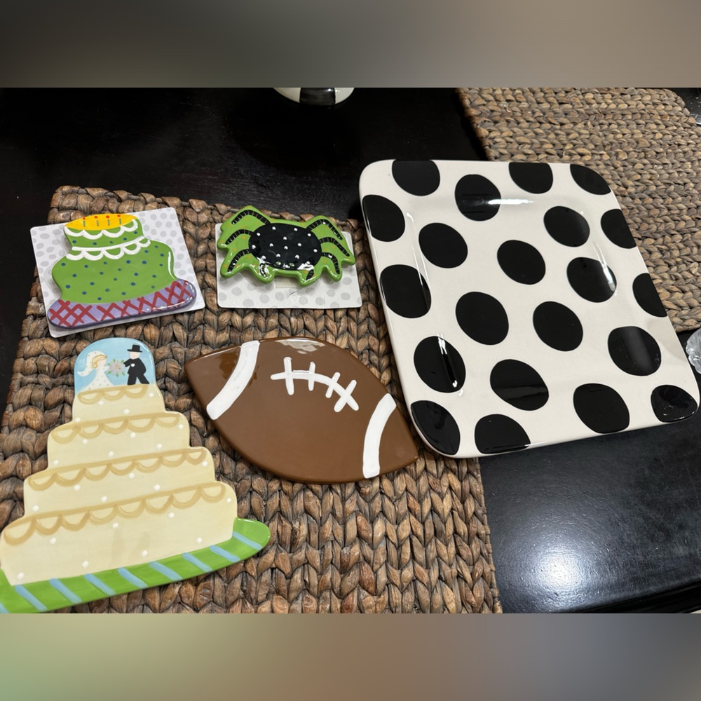 Coton colors Polka dot platter set w attachments
